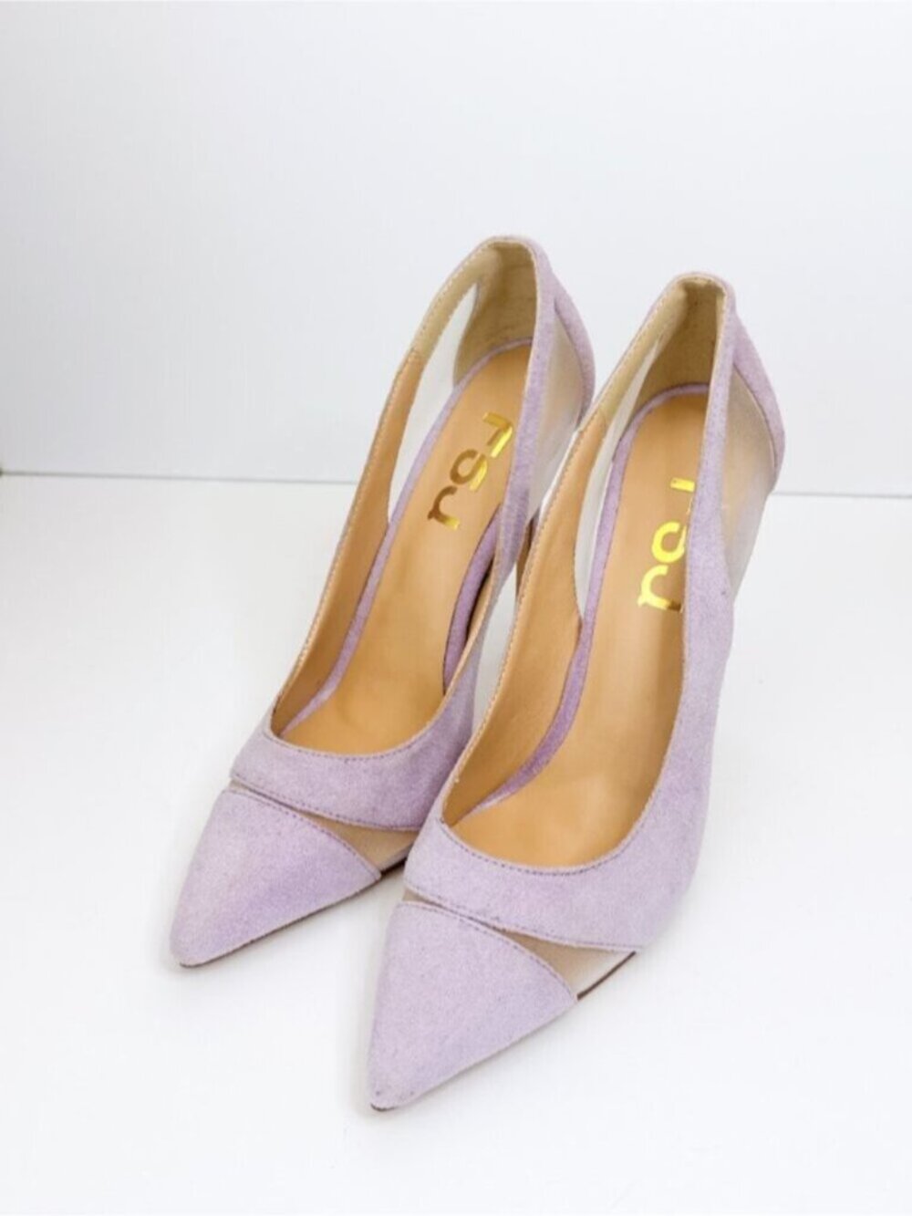 Size 8 Women Elegant Mesh High Heel Pump Pointed Toe Stiletto Thin Slip on FSJ